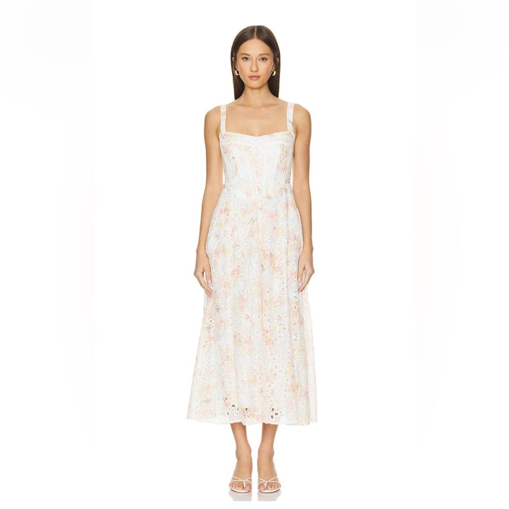 Bardot Lilah Sweetheart Corset A-Line Midi Dress